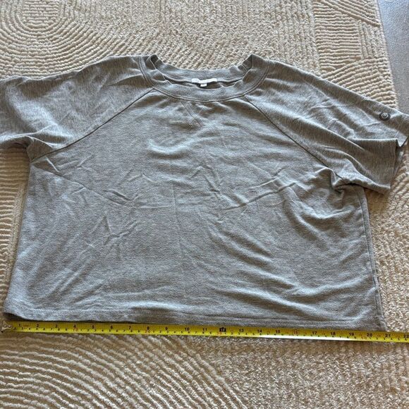 Calme by Johnny Was Heather Gray Short Sleeve Tee - Picture 7 of 9